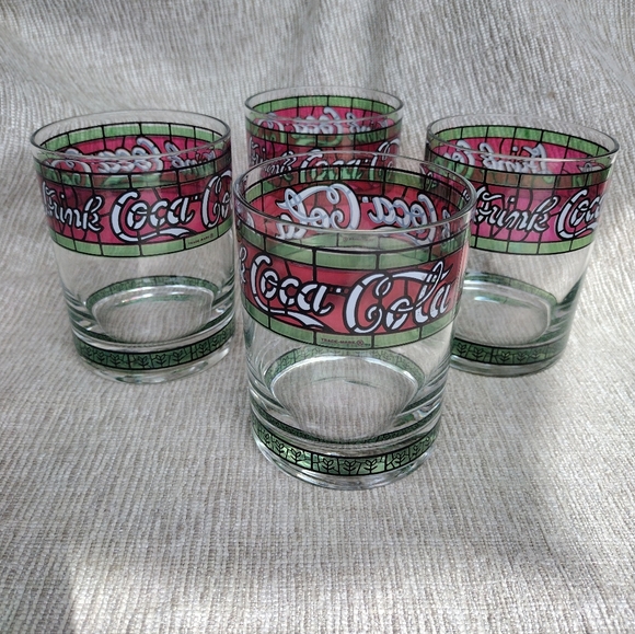 Vintage Coca-Cola Glasses Set Of 4 - Picture 2 of 9